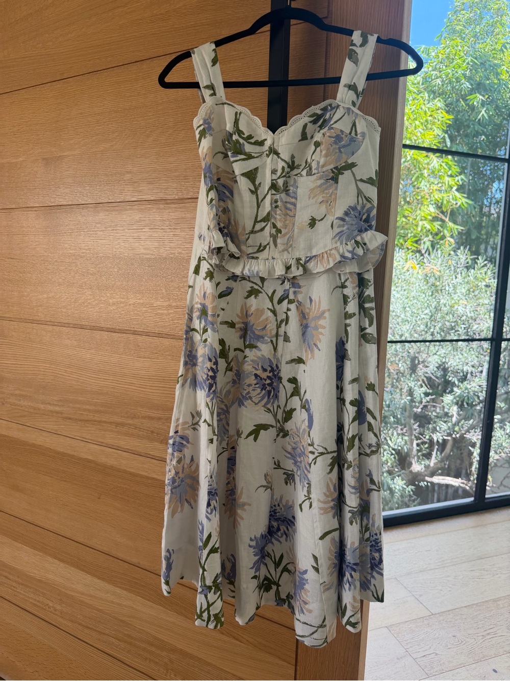 Reformation Anatolia Linen Two Piece dress in Serenity